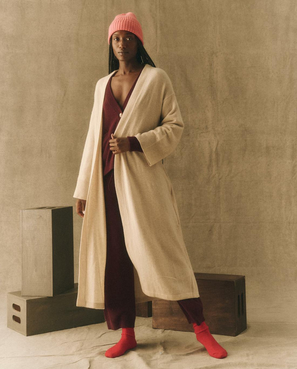 Sleep Robes | Women The Great. The Sweater Robe. Oat