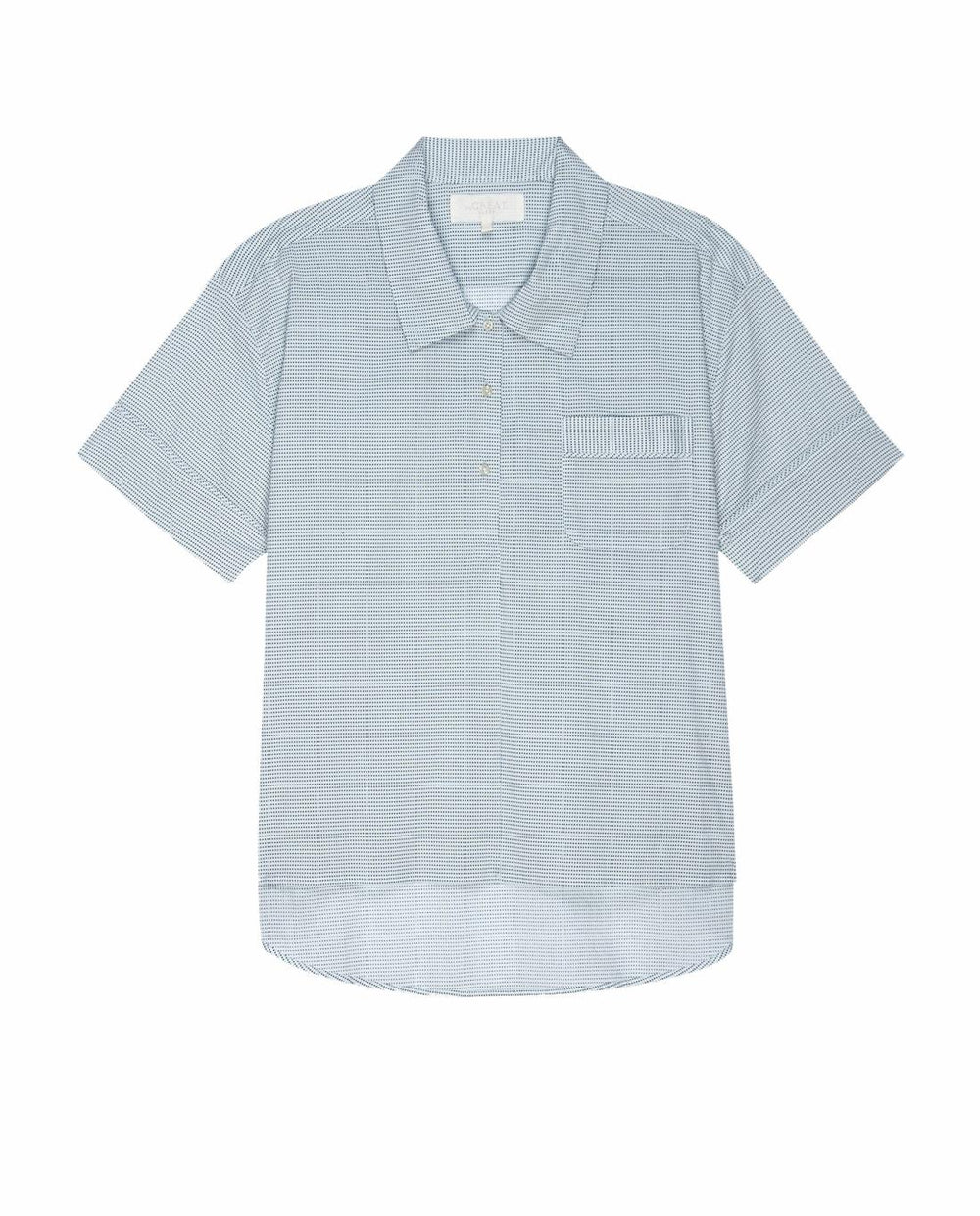 Sleep Tops | Women The Great. The Short Sleeve Pajama Shirt. Blue Star Print