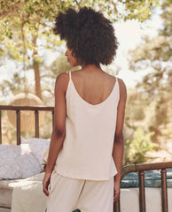Sleep Tops | Women The Great. The Sleep Cami Tank. Washed White