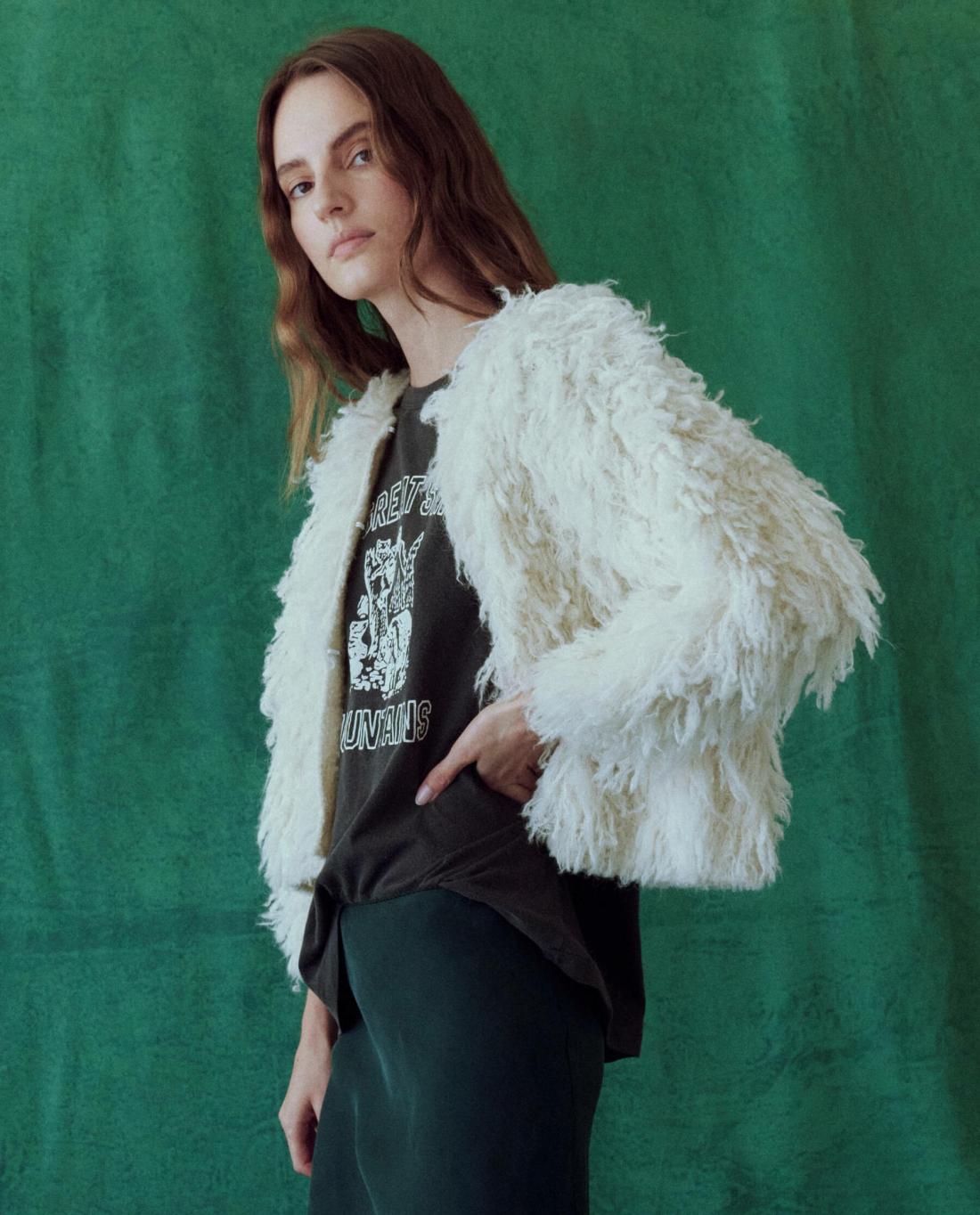 Sweaters | Women The Great. The Boucle Loop Cardigan. Soft White