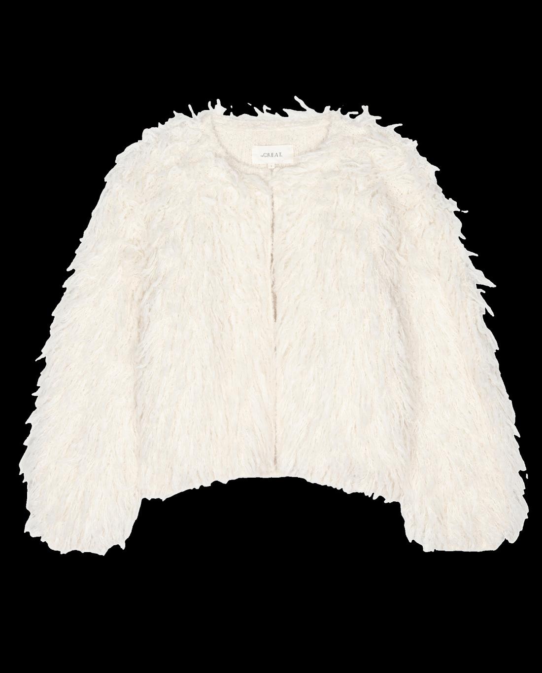 Sweaters | Women The Great. The Boucle Loop Cardigan. Soft White