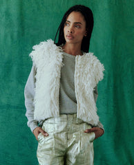 Sweaters | Women The Great. The Boucle Loop Vest. Soft White