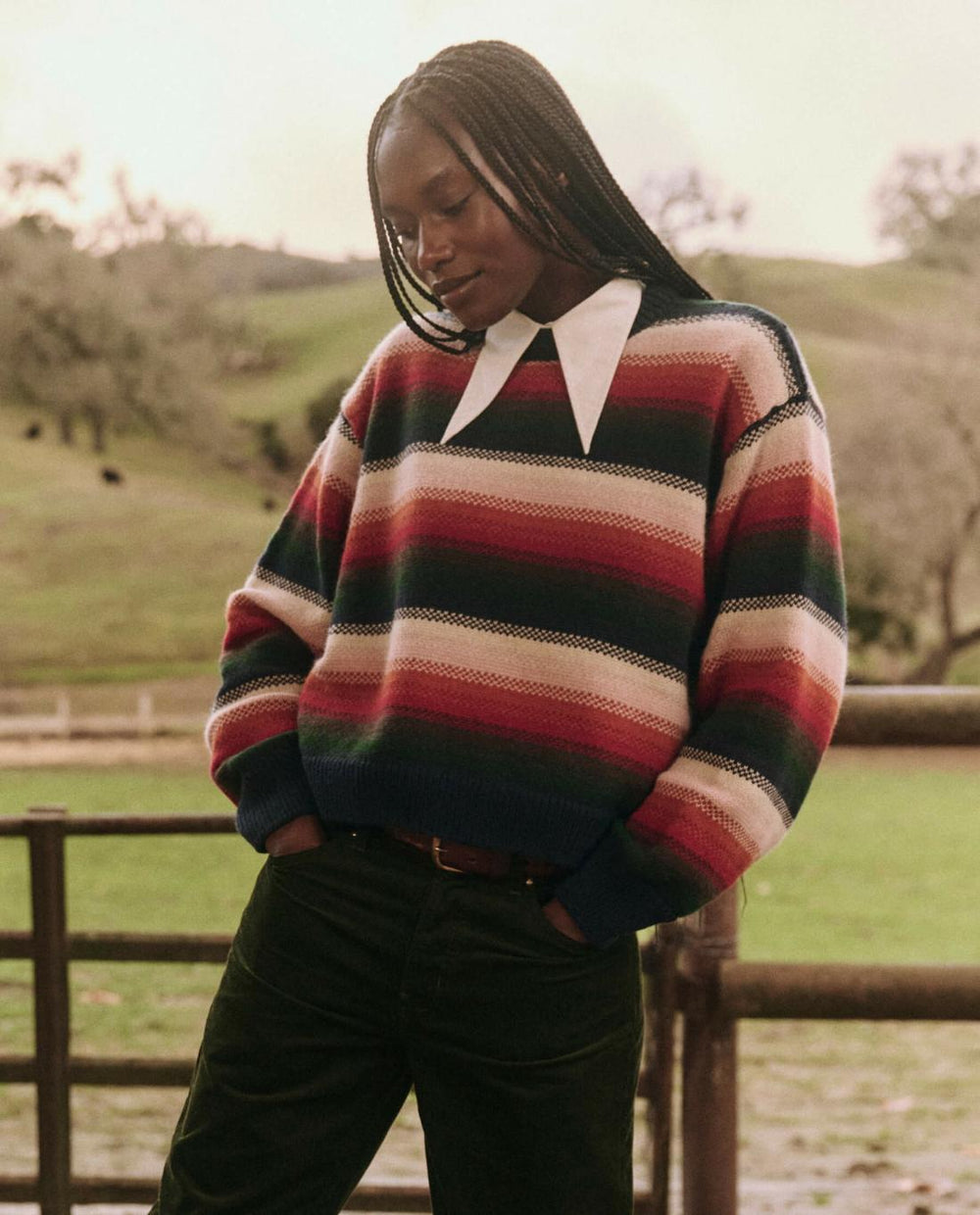 Sweaters | Women The Great. The Bubble Pullover. Reflection Stripe