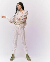 Sweaters | Women The Great. The Carousel Cardigan. White Heirloom Rose