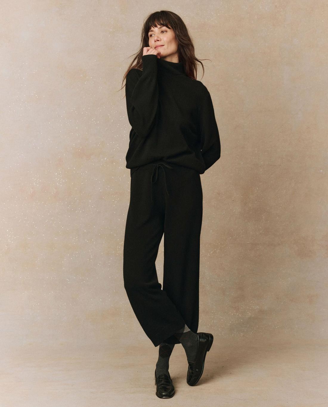 Sweaters | Women The Great. The Cashmere Turtleneck Sweater. Black