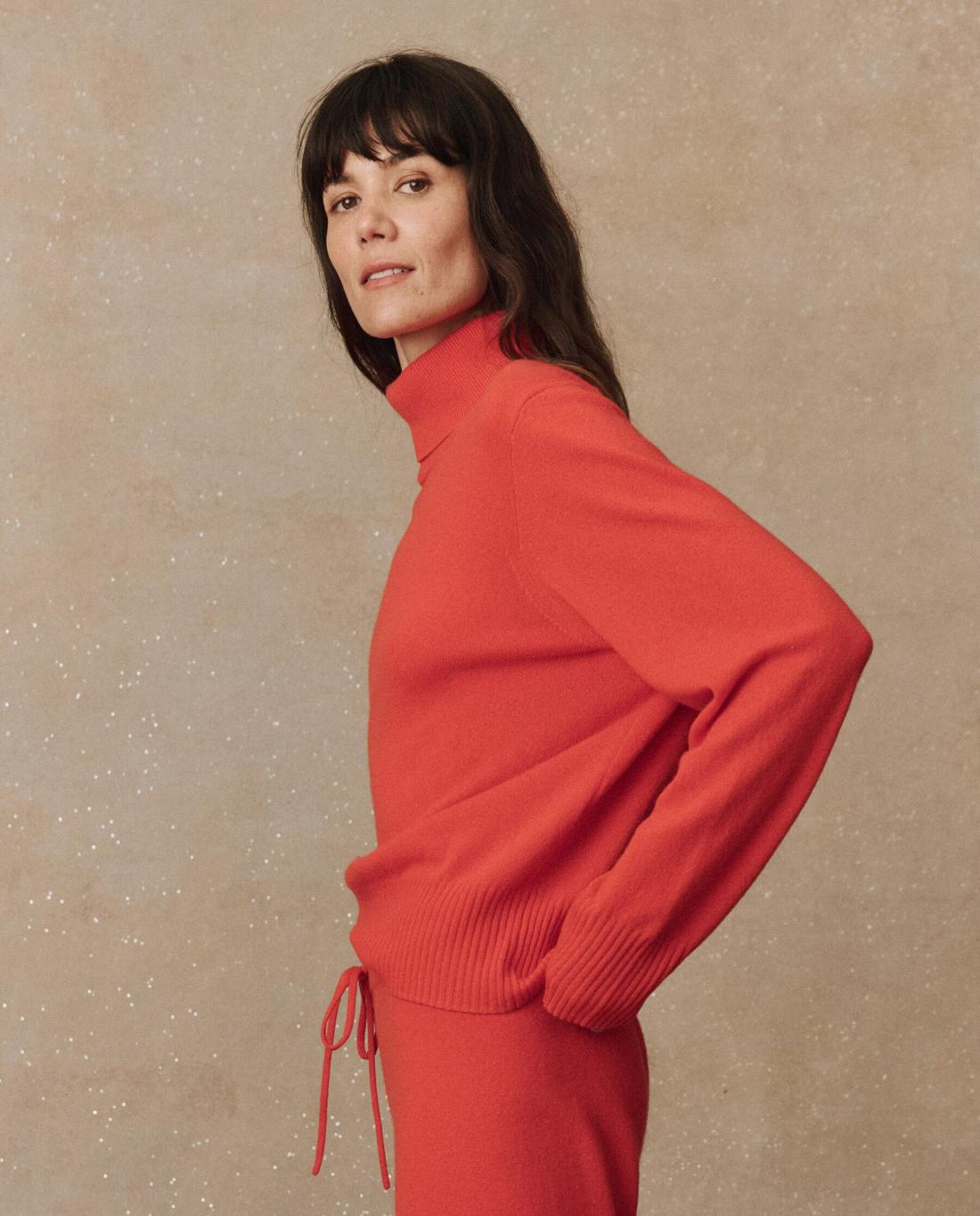 Sweaters | Women The Great. The Cashmere Turtleneck Sweater. Ember