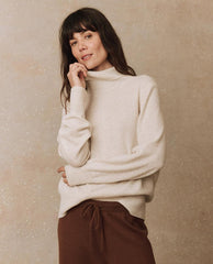 Sweaters | Women The Great. The Cashmere Turtleneck Sweater. Ivory