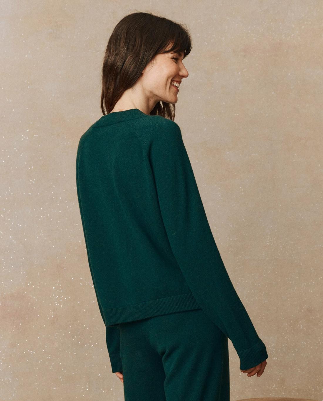 Sweaters | Women The Great. The Cashmere Varsity Cardigan. Alpine