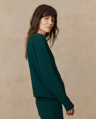 Sweaters | Women The Great. The Cashmere Varsity Cardigan. Alpine