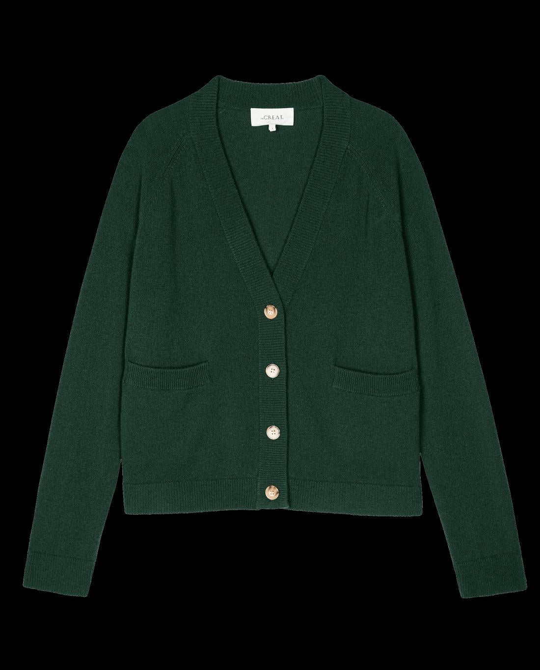 Sweaters | Women The Great. The Cashmere Varsity Cardigan. Alpine