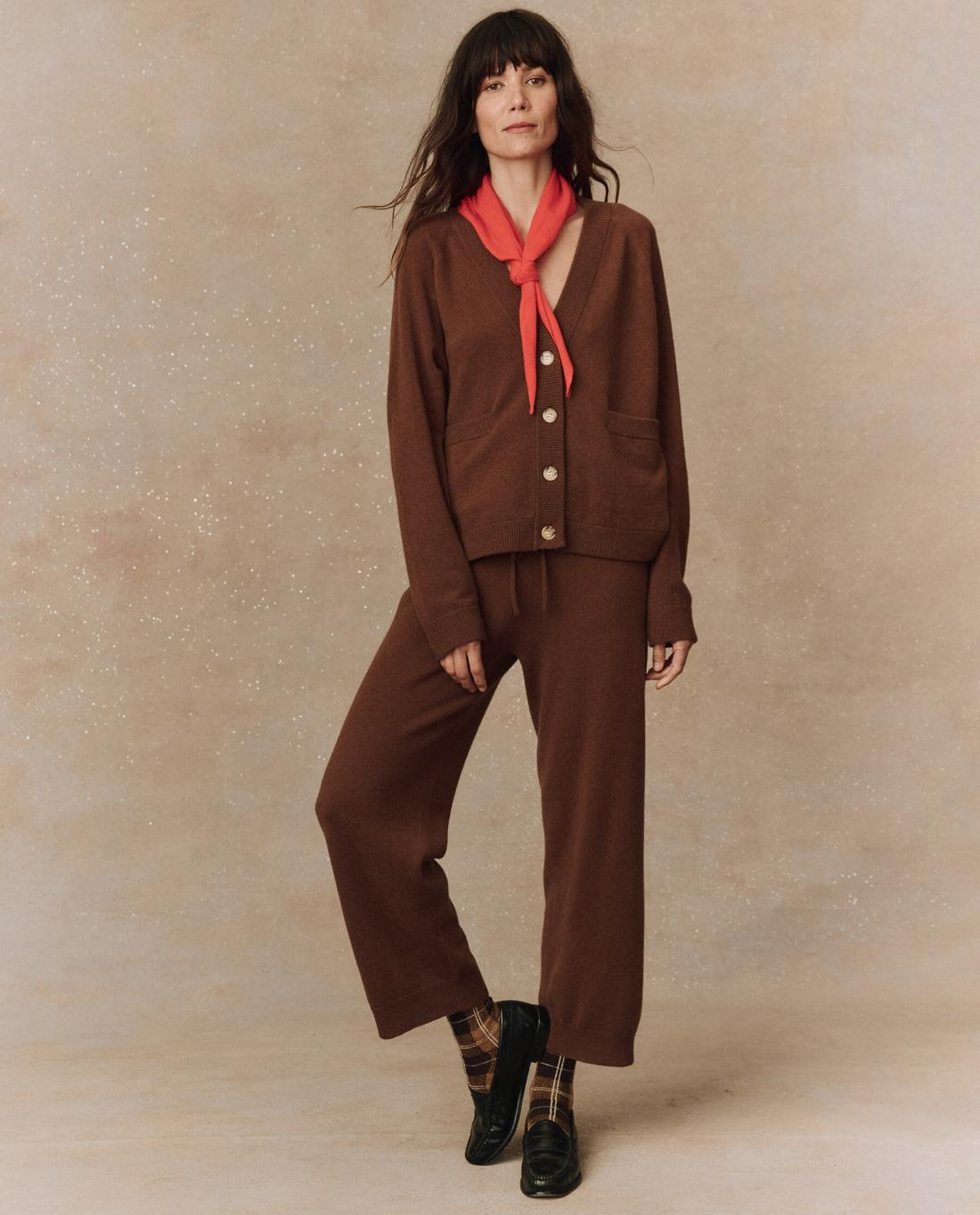 Sweaters | Women The Great. The Cashmere Varsity Cardigan. Santal