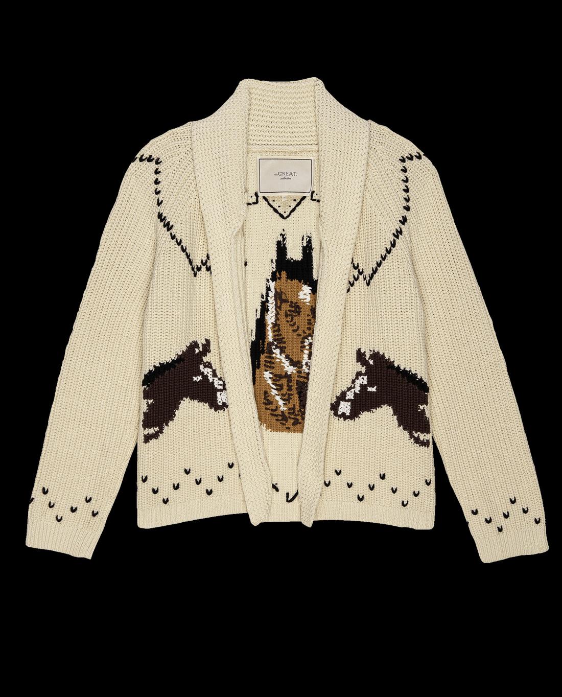 Sweaters | Women The Great. The Horse Lodge Cardigan. Cream