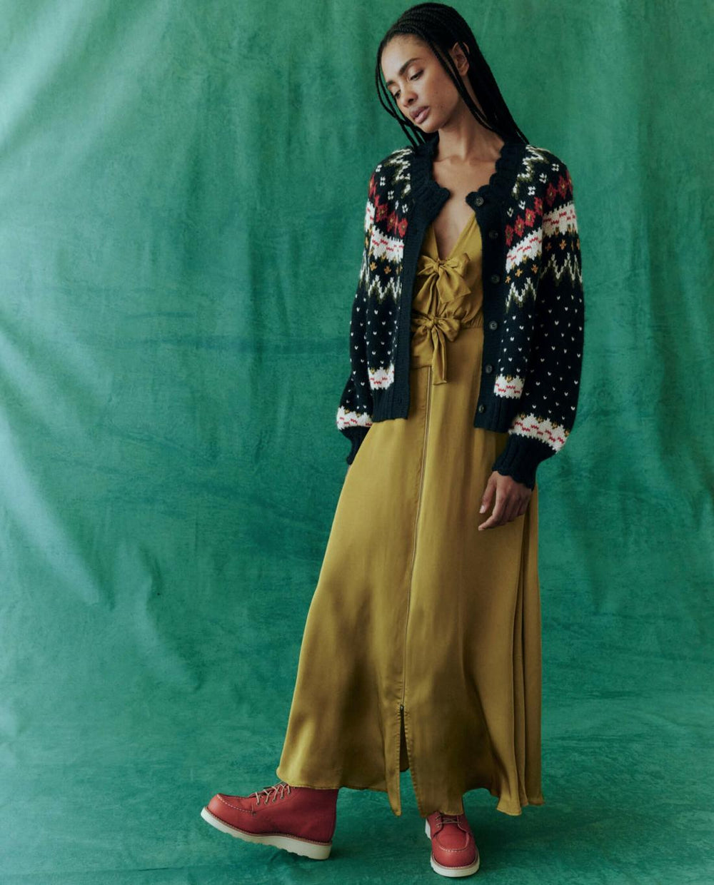 Sweaters | Women The Great. The Ice Rink Cardigan. Festive Fair Isle