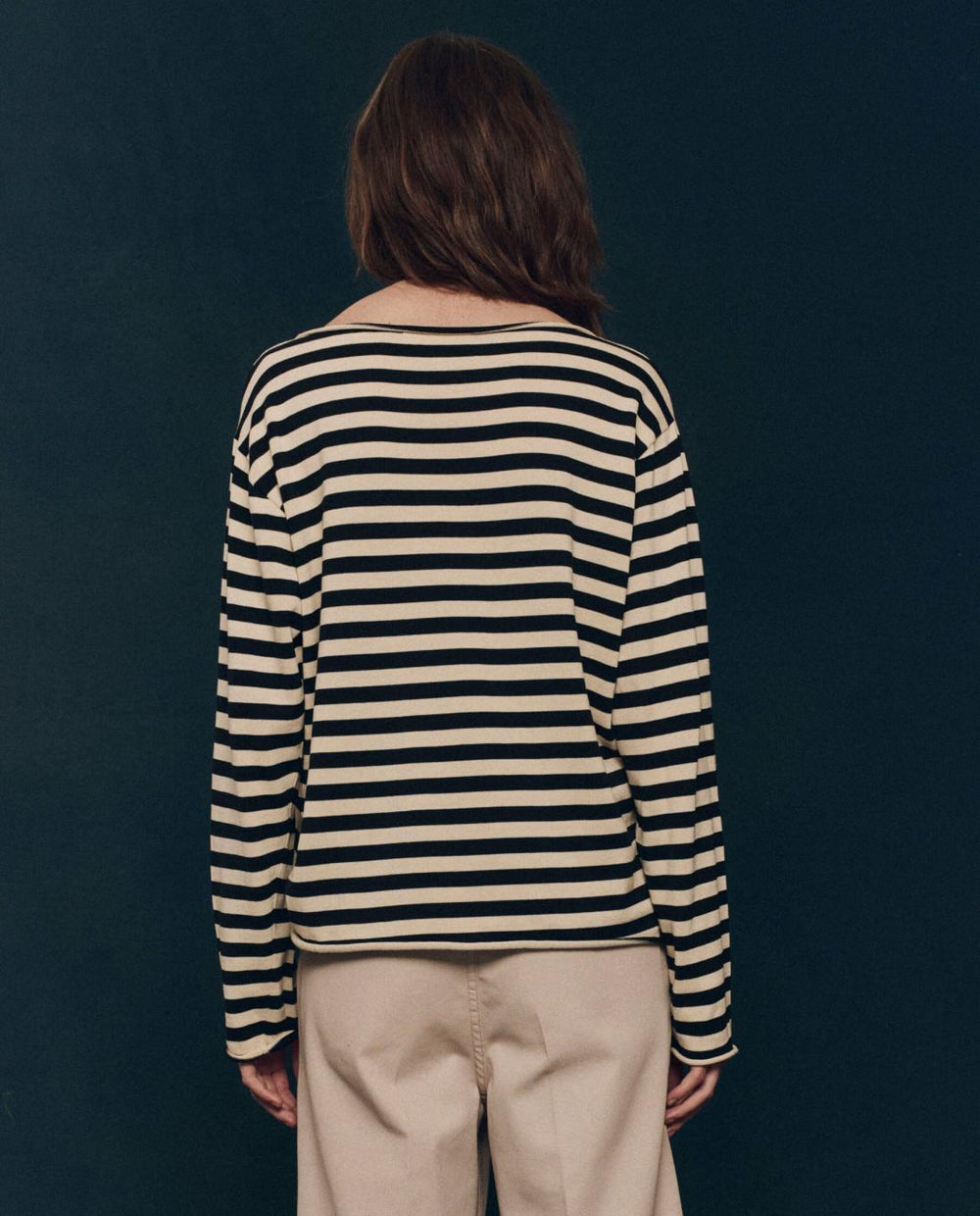 Sweaters | Women The Great. The Sailor Sweater. Black Stripe