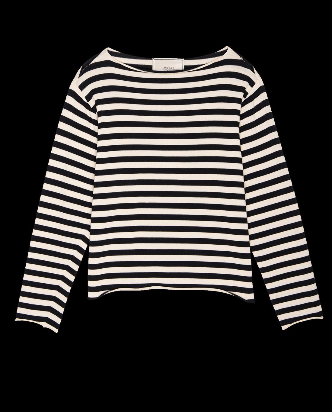 Sweaters | Women The Great. The Sailor Sweater. Black Stripe