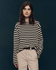 Sweaters | Women The Great. The Sailor Sweater. Black Stripe