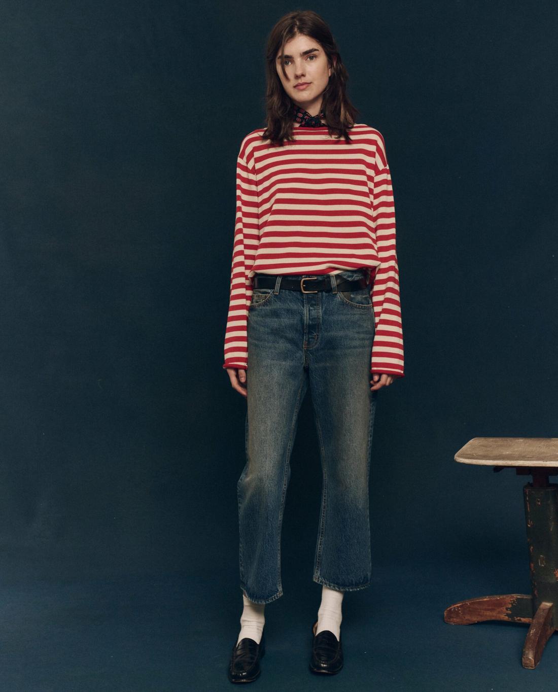 Sweaters | Women The Great. The Sailor Sweater. Maple Stripe
