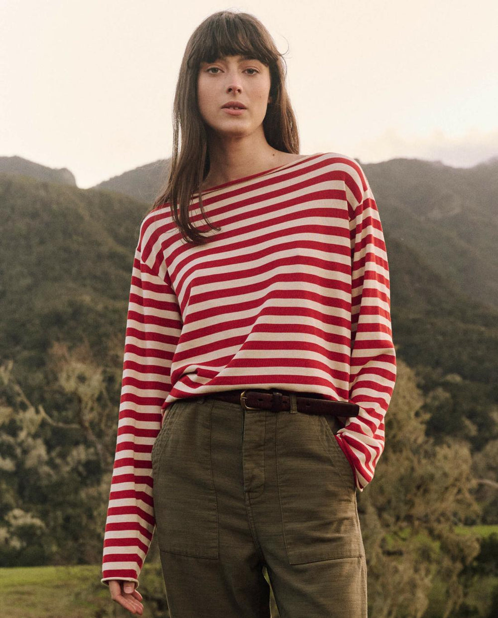 Sweaters | Women The Great. The Sailor Sweater. Maple Stripe