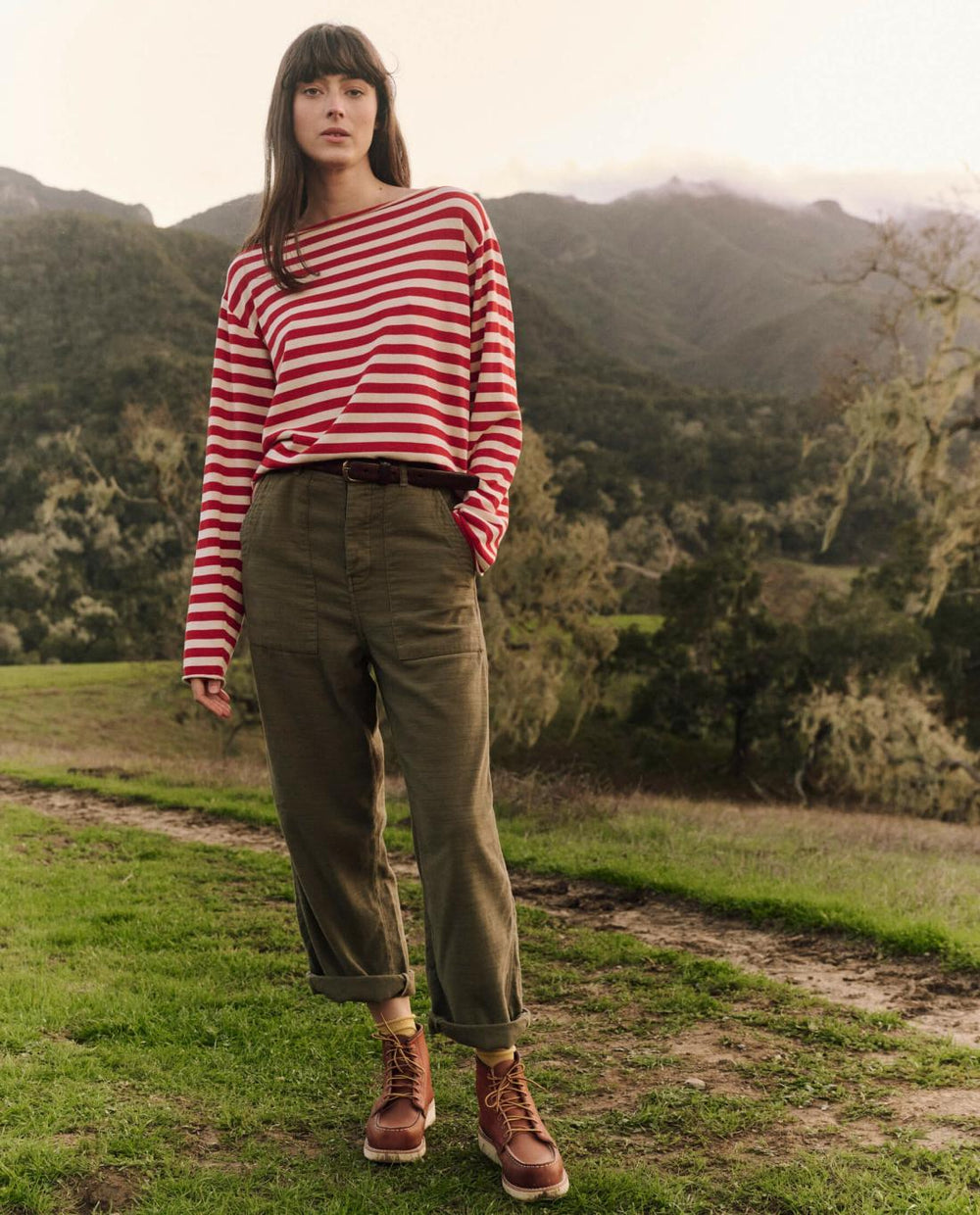 Sweaters | Women The Great. The Sailor Sweater. Maple Stripe