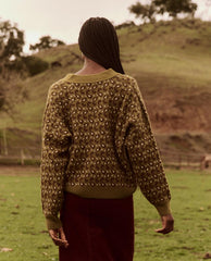 Sweaters | Women The Great. The Slouch Cardigan. Army Paisley
