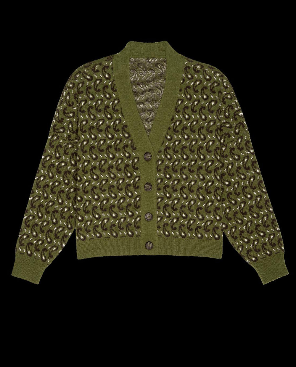 Sweaters | Women The Great. The Slouch Cardigan. Army Paisley