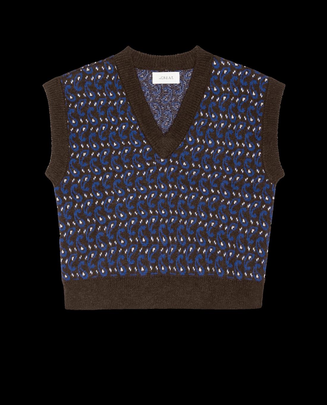 Sweaters | Women The Great. The Sweater Vest. Driftwood Paisley