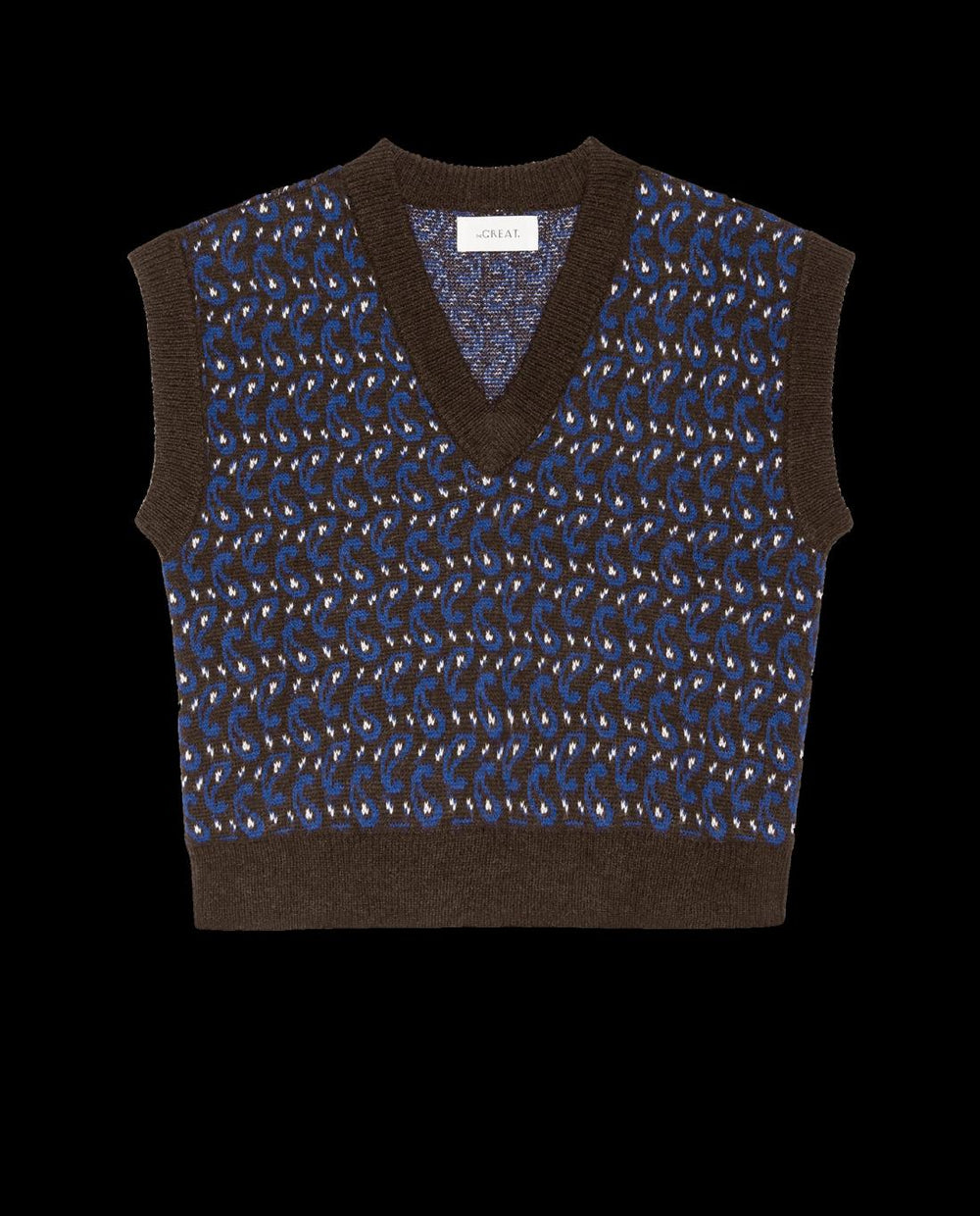Sweaters | Women The Great. The Sweater Vest. Driftwood Paisley