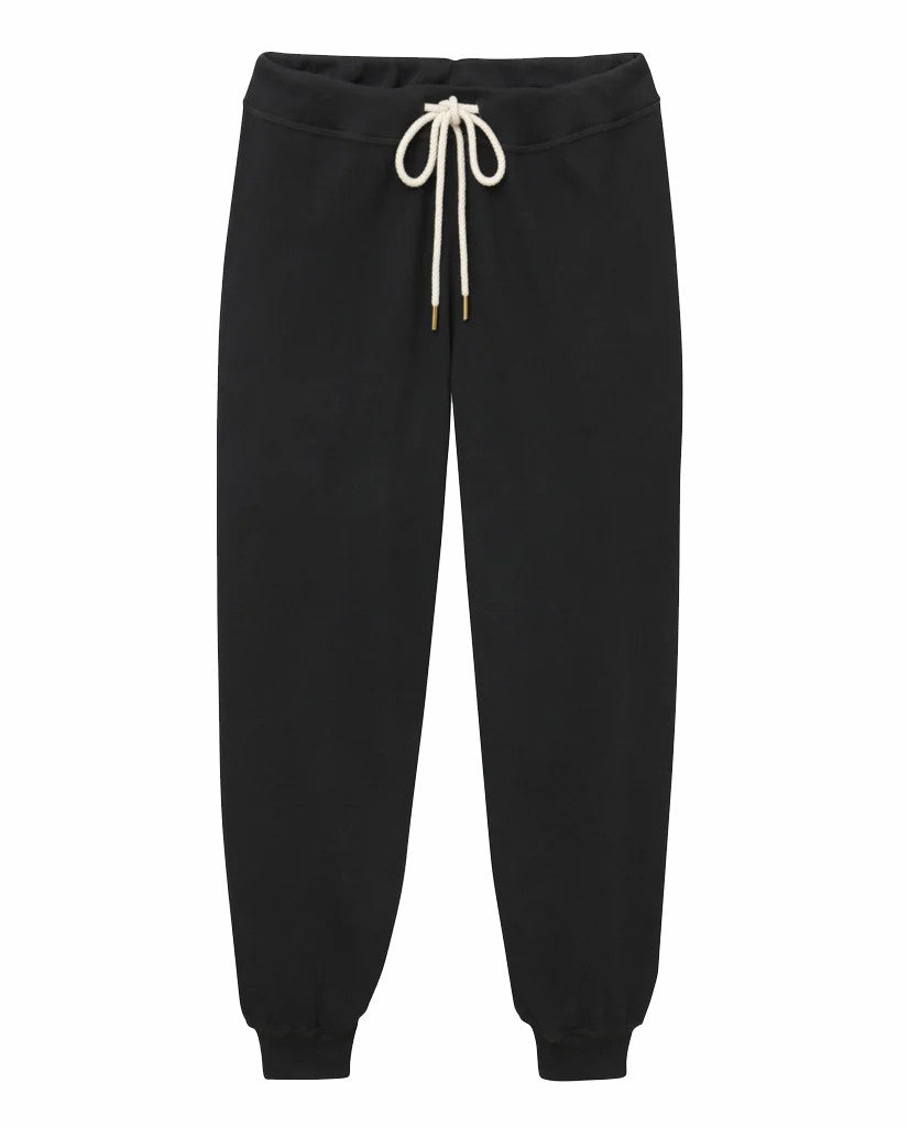 Sweatpants | Women The Great. The Cropped Sweatpant. Almost Black