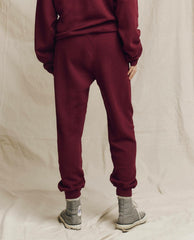 Sweatpants | Women The Great. The Cropped Sweatpant. Solid Plum