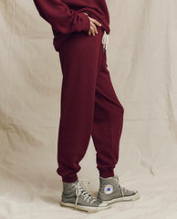 Sweatpants | Women The Great. The Cropped Sweatpant. Solid Plum