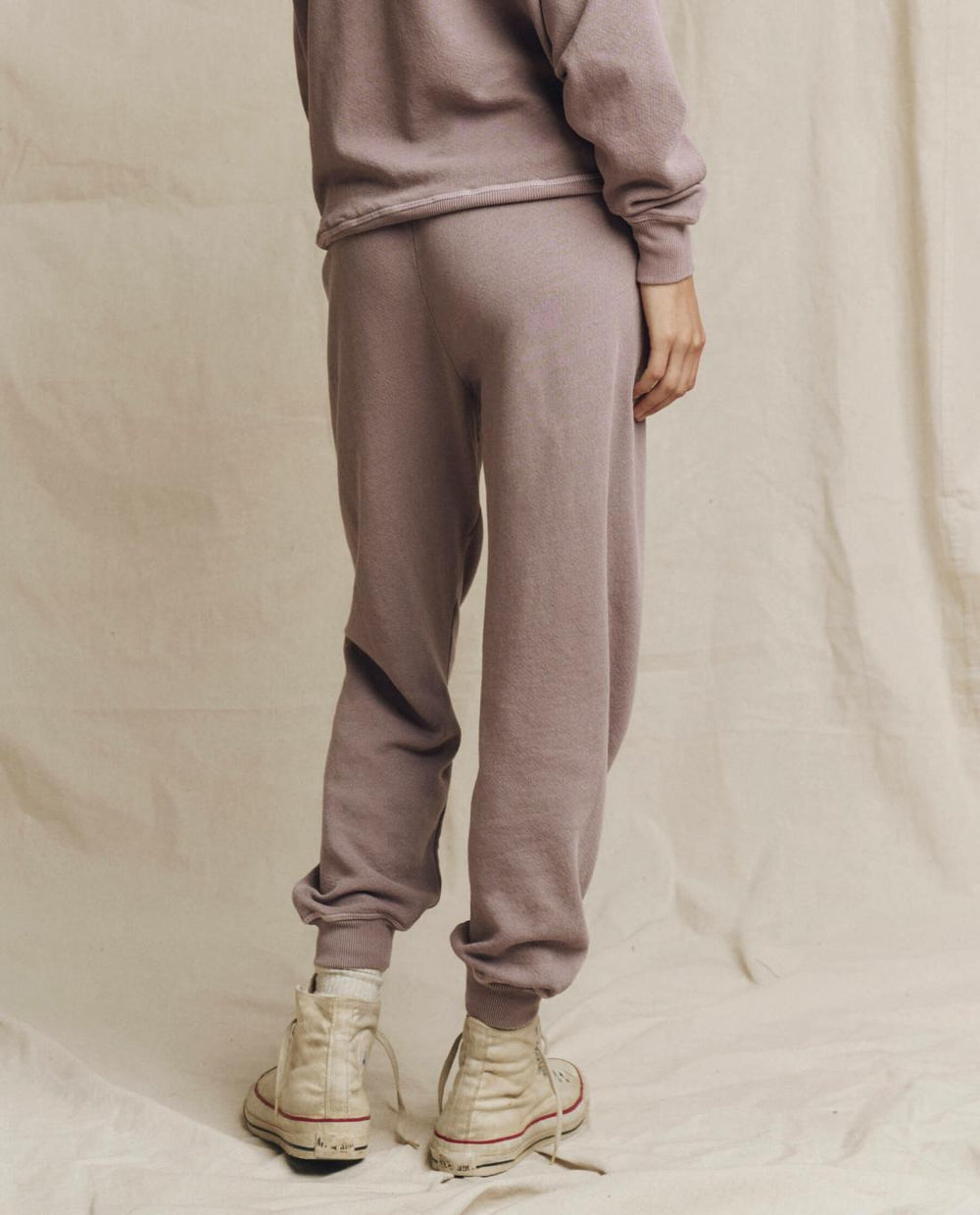 Sweatpants | Women The Great. The Cropped Sweatpant. Solid Quartz