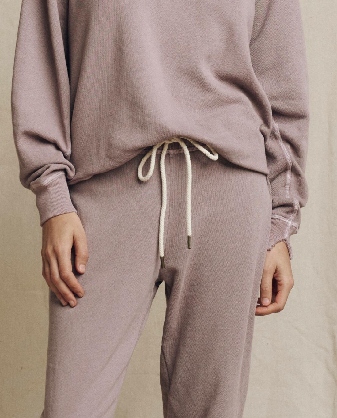 Sweatpants | Women The Great. The Cropped Sweatpant. Solid Quartz