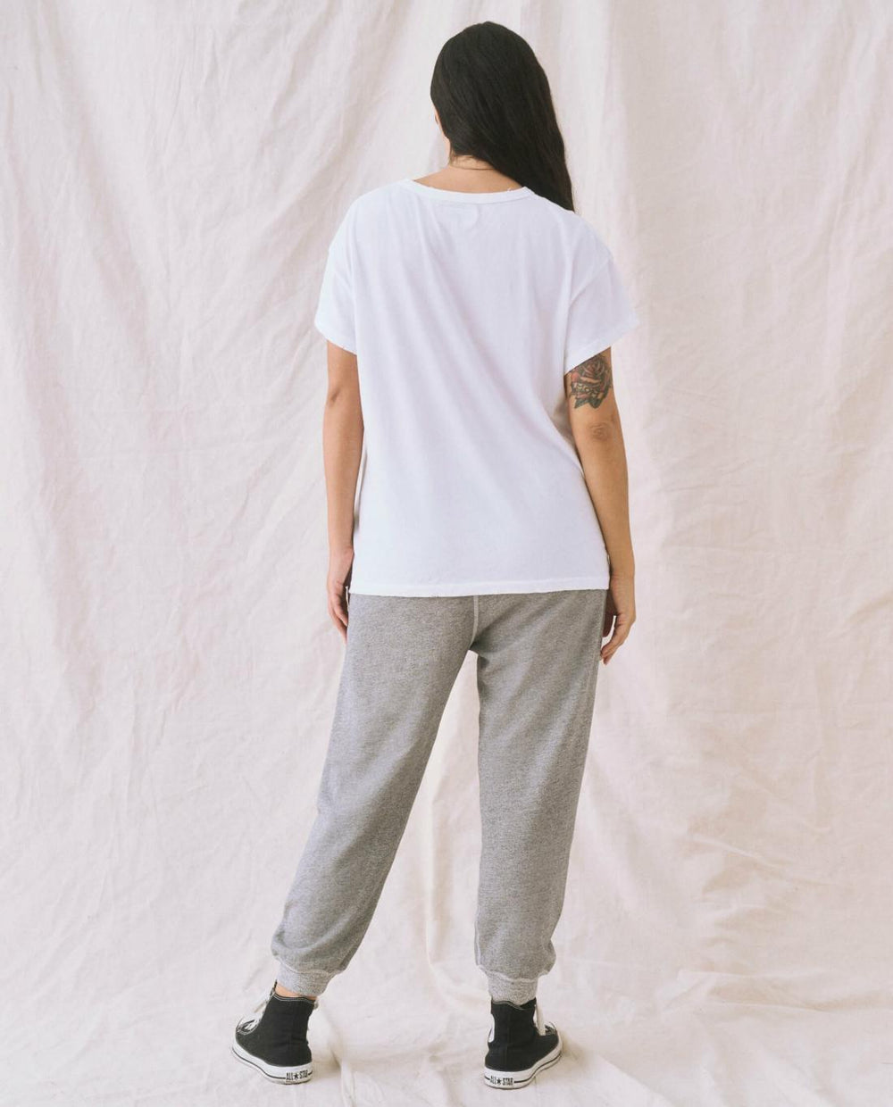 Sweatpants | Women The Great. The Cropped Sweatpant. Varsity Grey