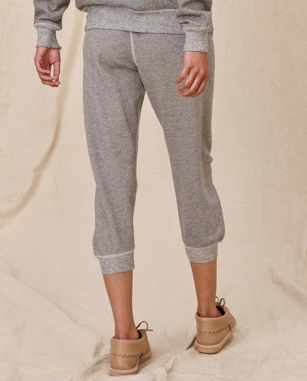 Sweatpants | Women The Great. The Cropped Sweatpant. Varsity Grey