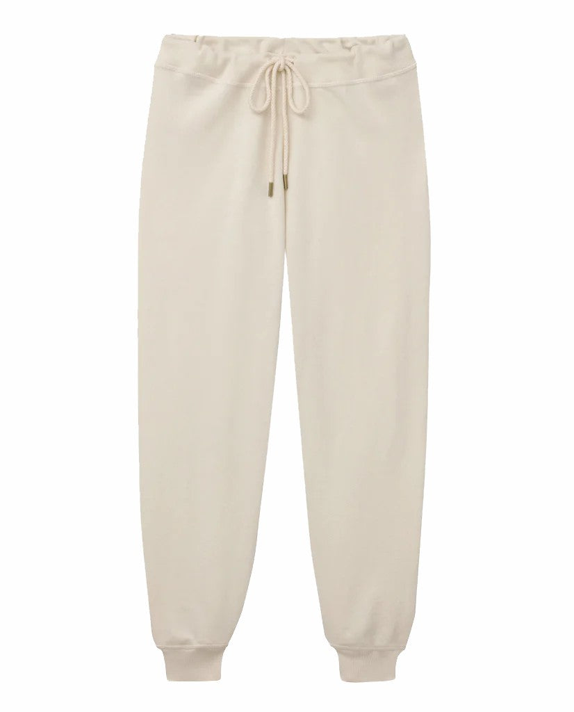 Sweatpants | Women The Great. The Cropped Sweatpant. Washed White