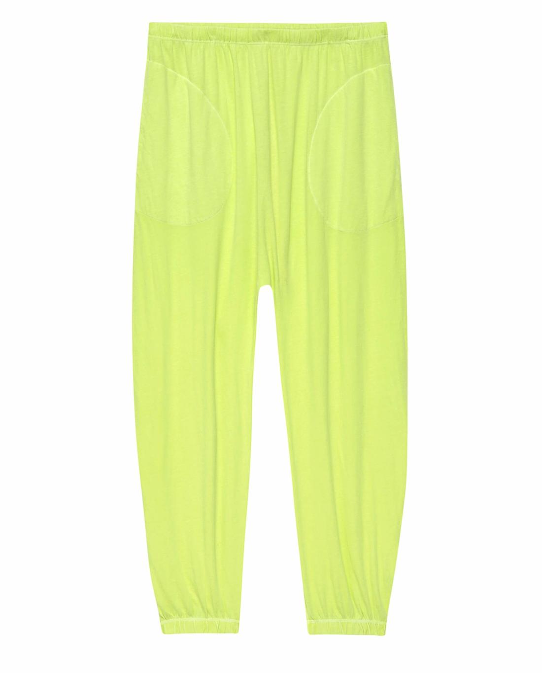 Sweatpants | Women The Great. The Jersey Jogger Pant. Lime Zest