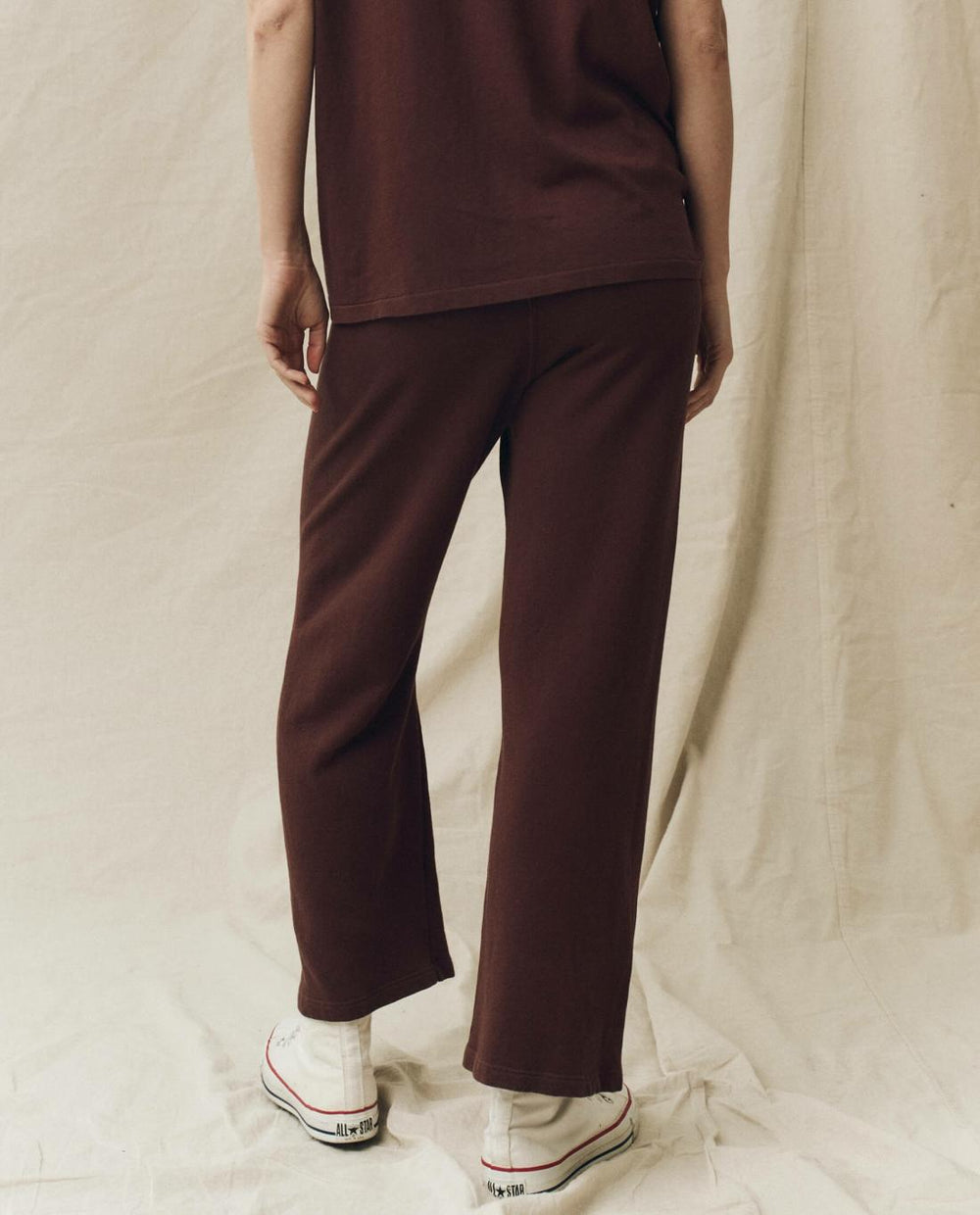 Sweatpants | Women The Great. The Lap Sweatpant. Solid Toasted Walnut
