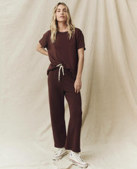 Sweatpants | Women The Great. The Lap Sweatpant. Solid Toasted Walnut
