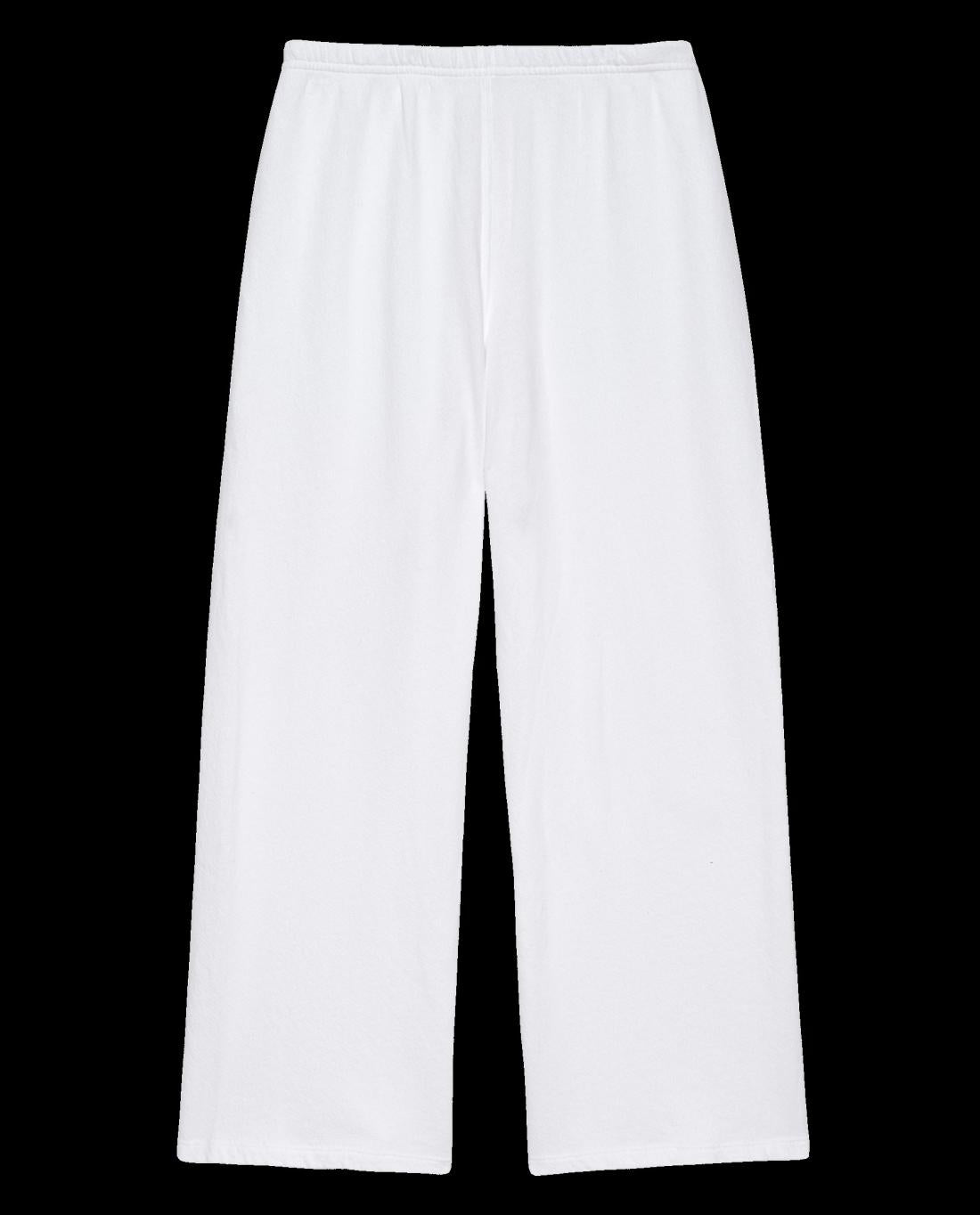Sweatpants | Women The Great. The Lap Sweatpant. Solid True White