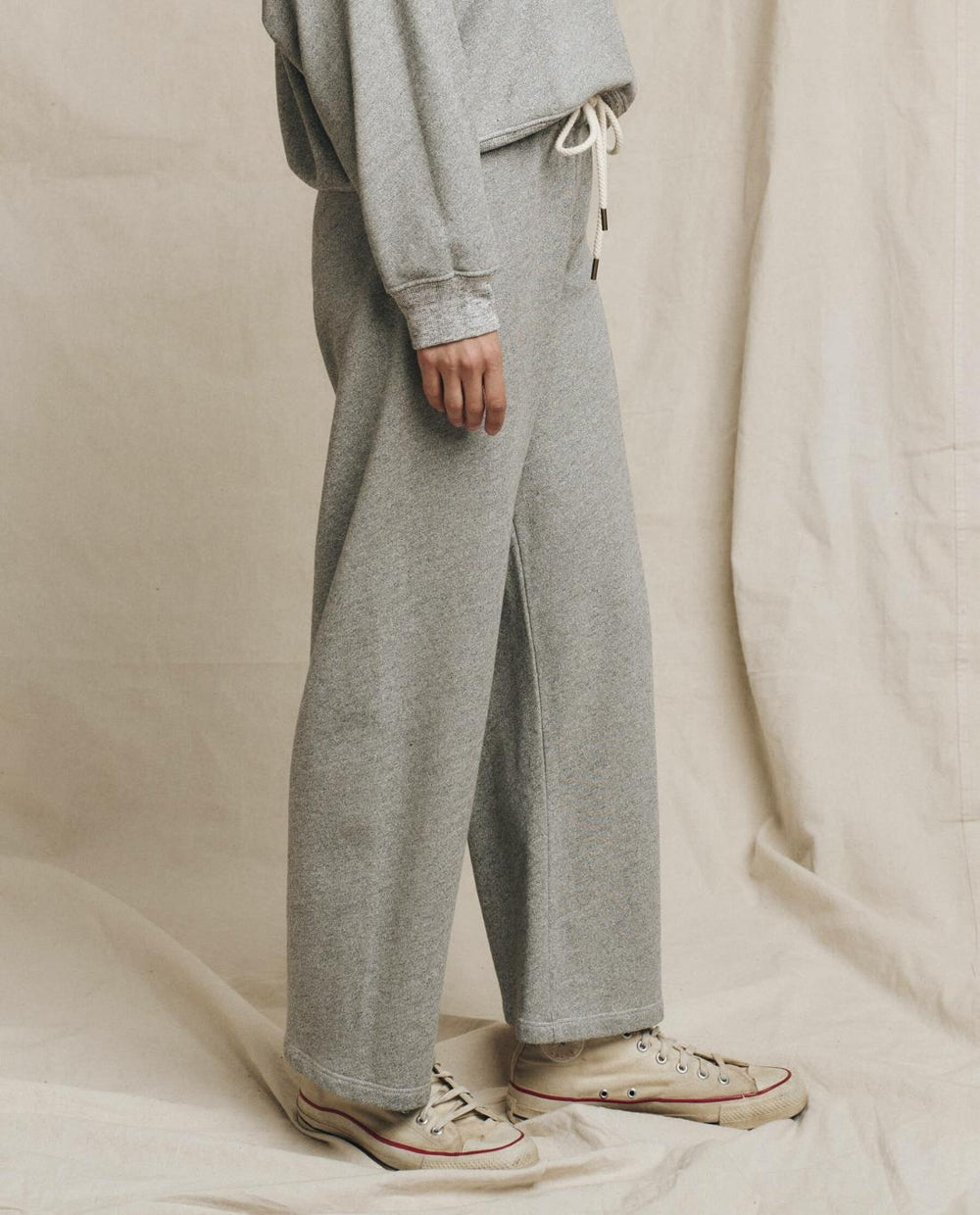 Sweatpants | Women The Great. The Lap Sweatpant. Solid Varsity Grey