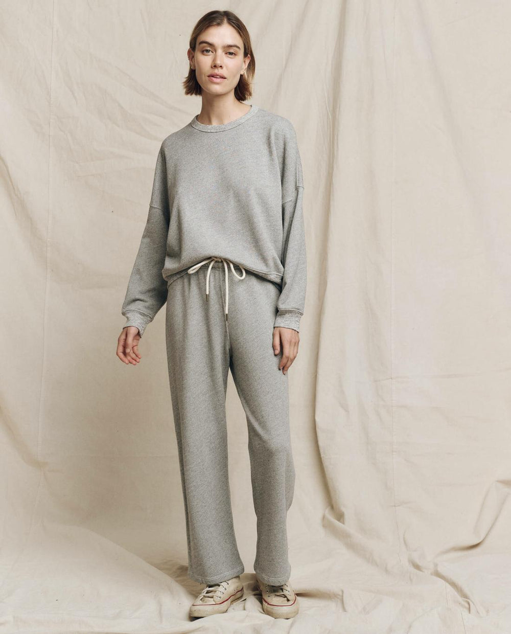 Sweatpants | Women The Great. The Lap Sweatpant. Solid Varsity Grey