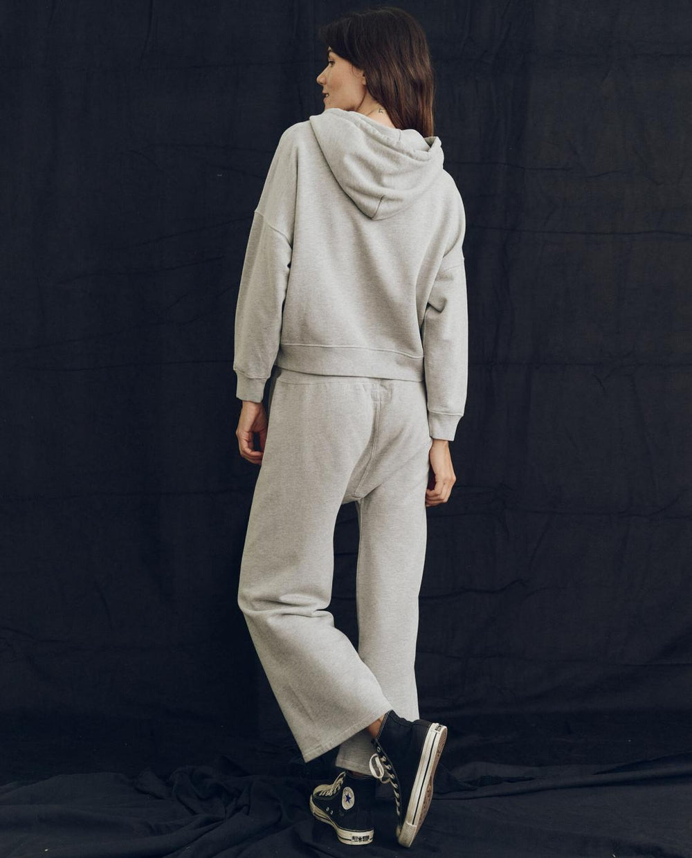 Sweatpants | Women The Great. The Relay Sweatpant. Solid Lofty Heather Grey