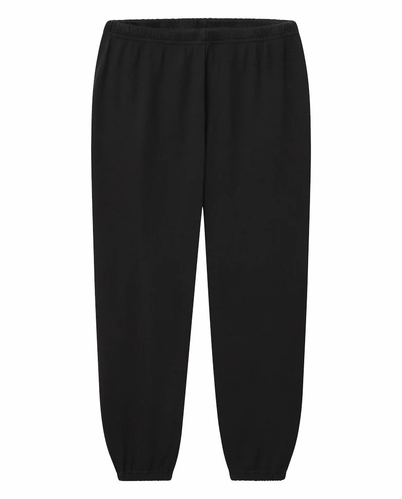 Sweatpants | Women The Great. The Stadium Sweatpant. Solid Almost Black