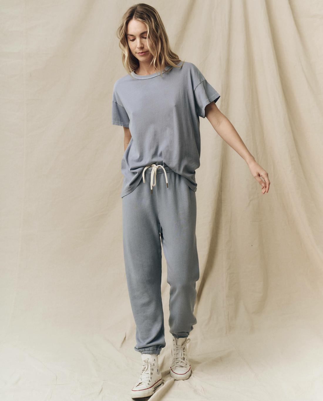 Sweatpants | Women The Great. The Stadium Sweatpant. Solid Big Sky