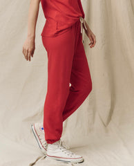 Sweatpants | Women The Great. The Stadium Sweatpant. Solid Campfire