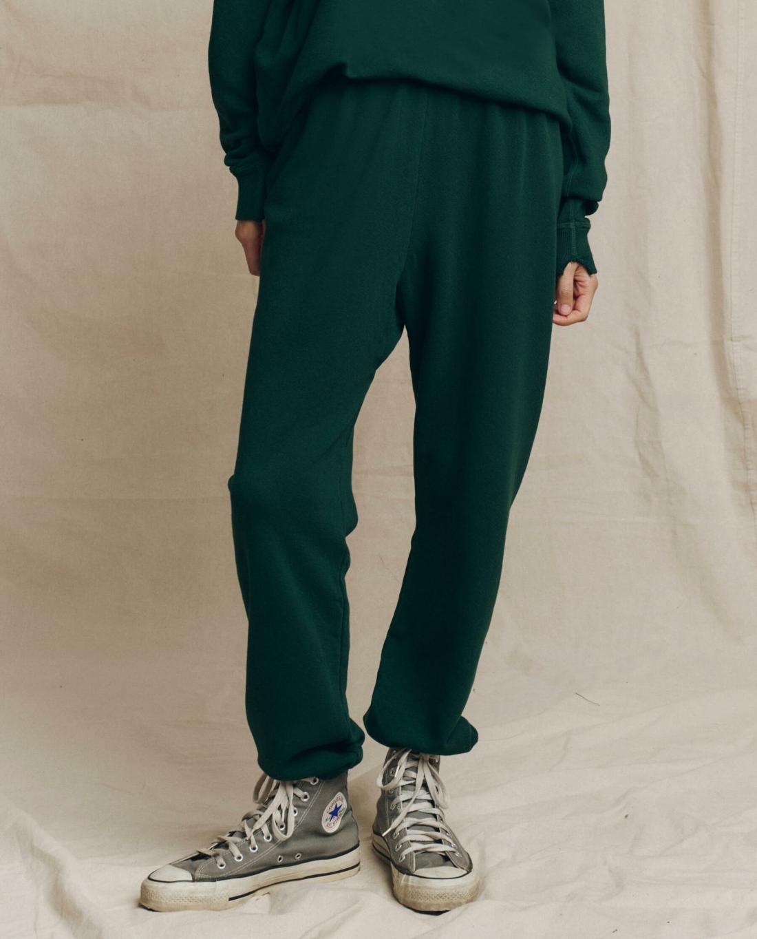 Sweatpants | Women The Great. The Stadium Sweatpant. Solid Pinyon