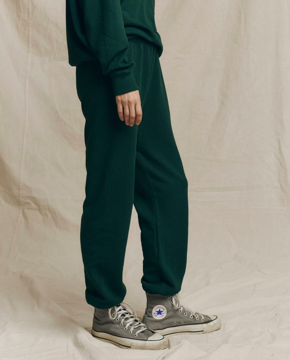 Sweatpants | Women The Great. The Stadium Sweatpant. Solid Pinyon
