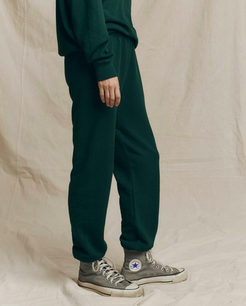 Sweatpants | Women The Great. The Stadium Sweatpant. Solid Pinyon