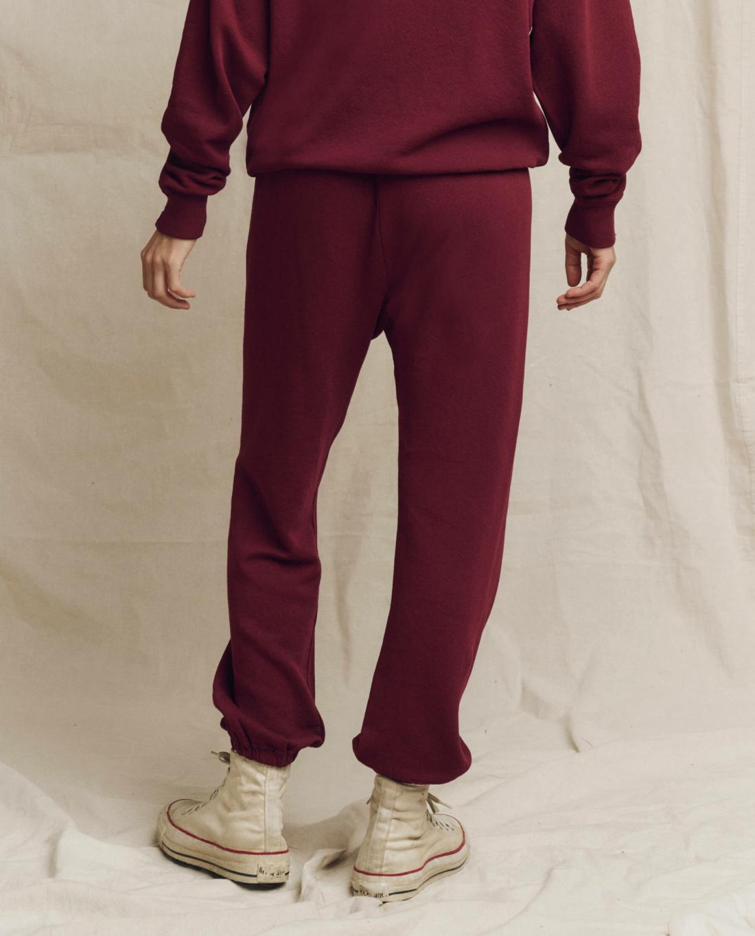 Sweatpants | Women The Great. The Stadium Sweatpant. Solid Plum