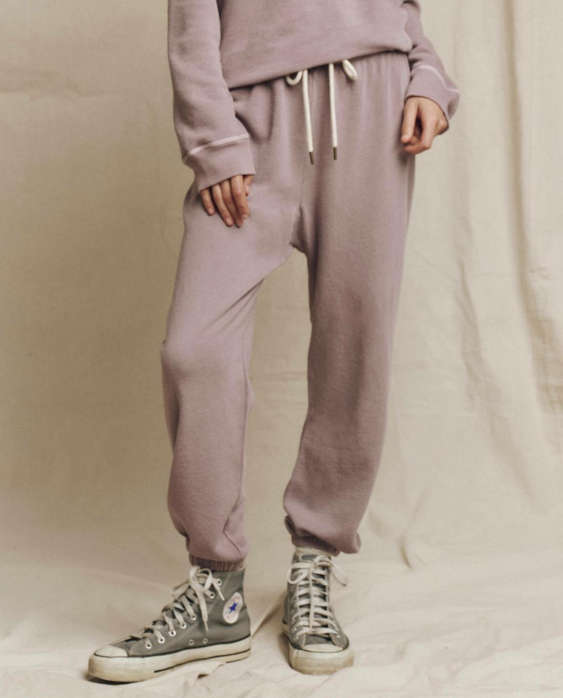 Sweatpants | Women The Great. The Stadium Sweatpant. Solid Quartz